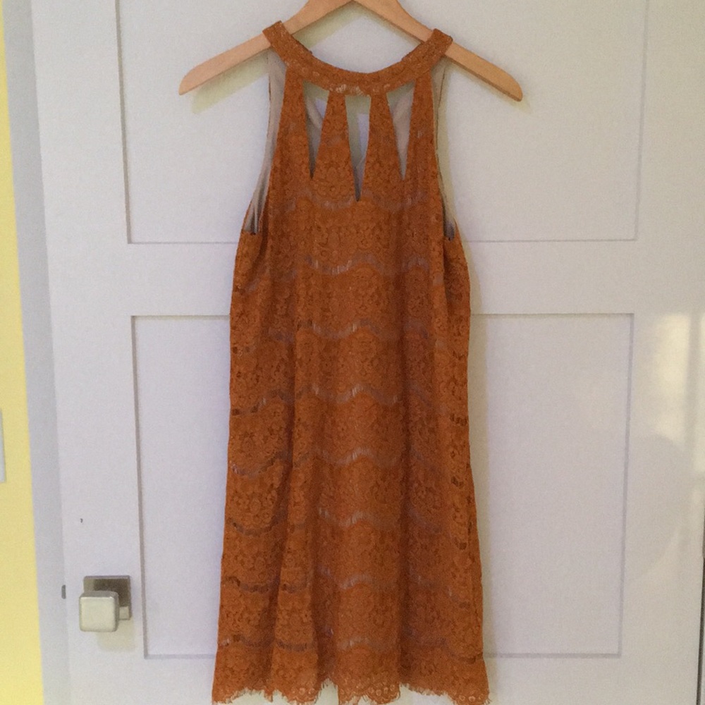 Yellow cutout dress